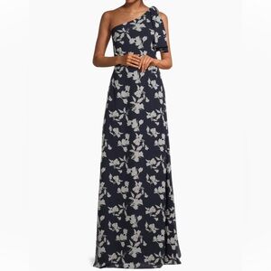 NWT Sachin + Babi Sz 14 Chelsea Gown Navy Venetia Petal